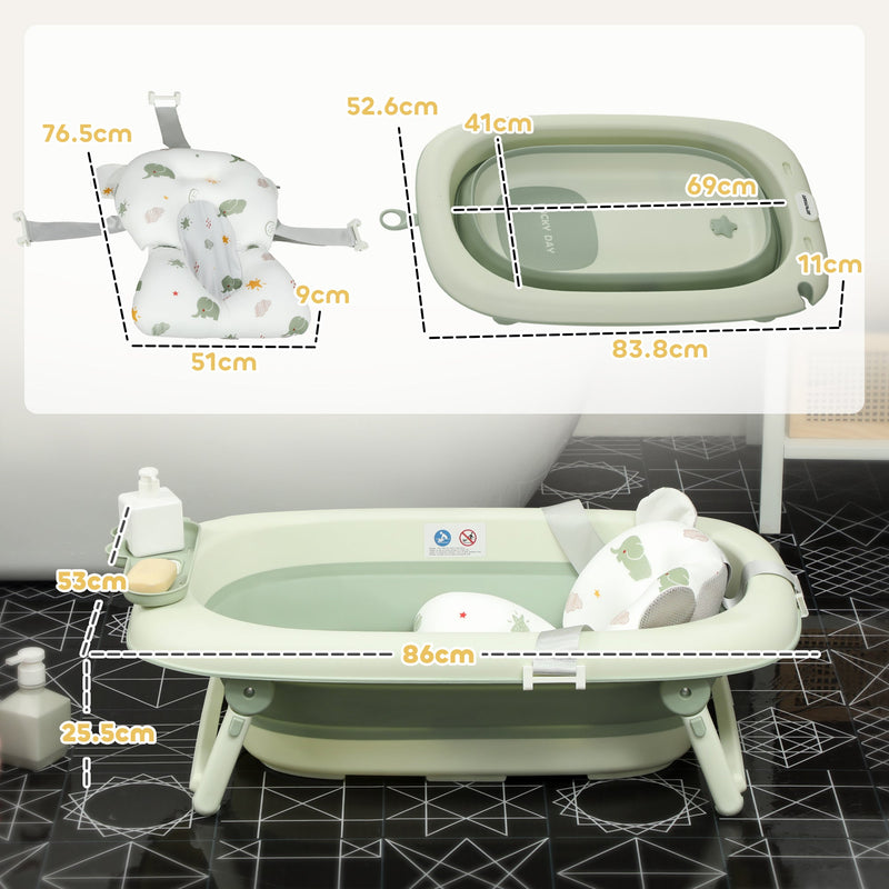 Cuscino per Seggiolino per Bagnetto, Inserto Pieghevole Sicuro Cuscino per Bagnetto Cuscino per Bagnetto Sedile per Neonato (Orso rosa