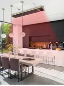 Pannello Radiante Riscaldante Wi-Fi ad Infrarossi 110x18,9x6,7 cm 1800W Sined  Nero