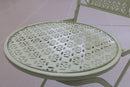 Set da Giardino Pieghevole in Ferro con Tavolo e 2 Sedie Soriani Loire Breakfast Verde Acqua