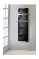 Scaldasalviette da Bagno in Vetro Temperato 120x46cm 1200W CheminArte Nero