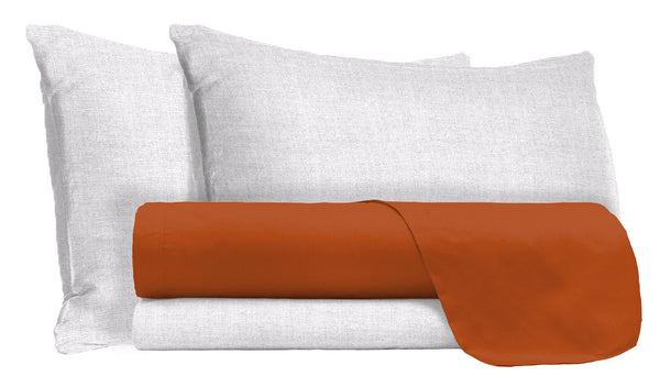 sconto Set Lenzuola Sopra Sotto e Federe in Cotone Terra Varie Misure