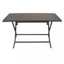 Tavolo Alabama 130x77x73 h cm in Alluminio Taupe