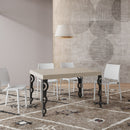 Tavolo Allungabile 140-244x90x77 cm Karamay Cashmere Telaio Antracite 