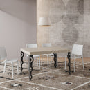 Tavolo Allungabile 140-400x90x77 cm Karamay Premium Cashmere Telaio Antracite 