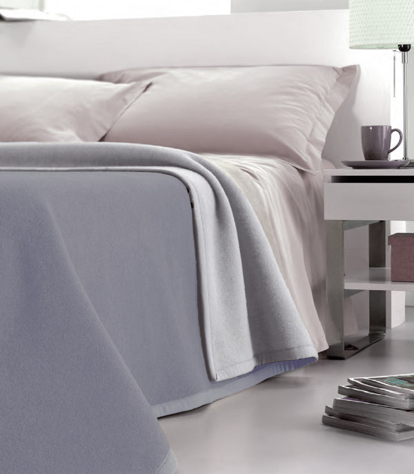 prezzo Coperta Pura Lana Dobleface 450gr Cober Double Grigia Varie Misure