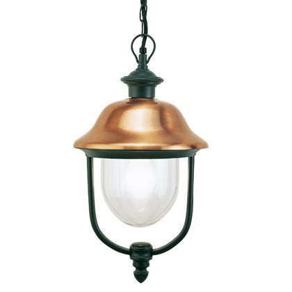 Lampada Lanterna Sospesa Color Grigio e Rame da Esterno Linea Rustica Sovil prezzo