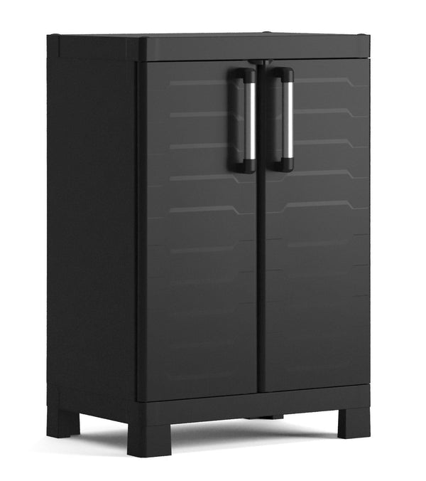 Armadio in Resina 2 Ripiani 65x45x97 cm Keter Detroit Basso Nero acquista