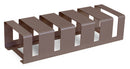 Rastrelliera Portabici 5 Posti 106x38x24 cm in Metallo Verniciato Tortora