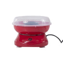Macchina per Zucchero Filato 450W in Acciaio Inox Rossa