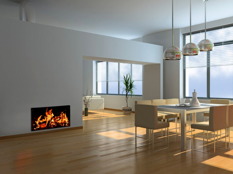 Pannello Radiante Elettrico Quadro Termico 86x47cm 2000W Chemin'Arte Fiamma