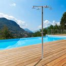 Doccia da Giardino ad Acqua Fredda in Acciaio Inox con 4 Soffioni Sined Idra  