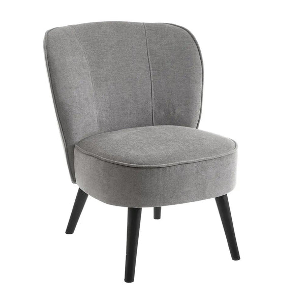 acquista Poltrona Relax in Legno e Tessuto Colore Grigio Scuro Mod. Kansas 59x66x75H cm