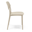 Set 4 Sedie 46x79x54 cm in Polipropilene Elodie Tortora
