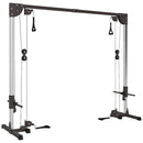Lat Machine 245x85x207 cm con Pulegge Regolabili Stazione a Cavi con Pulldown 4 Maniglie e Carico Pesi Regolabile in Acciaio      
