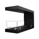 Camino a Bioetanolo da Incasso Trifacciale 90x30x50 cm Maratea 90 Nero 