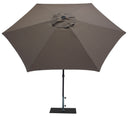 Ombrellone da Giardino Ø3 m Palo Ø38 mm in Alluminio Tessuto Poliestere Trend Taupe