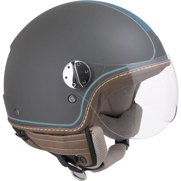 sconto Casco Jet per Scooter Visiera Sagomata CGM Santa Monica 109V Titanium Opaco
