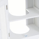 Mobile Sottolavabo da Bagno Sottolavello in Legno Bianco con Mensola 48x30x60 cm