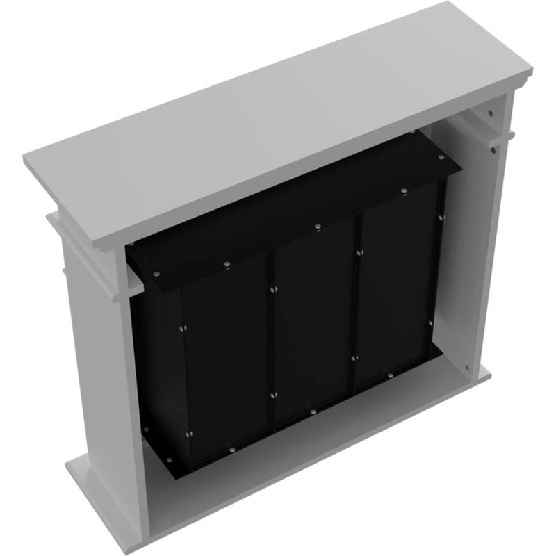 Camino a Bioetanolo da Pavimento 95x28x87 cm Flig Trenton Light Bianco