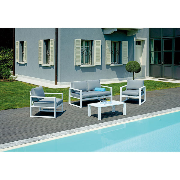 Set da Giardino in Alluminio Vorghini Fortaleza Grigio sconto