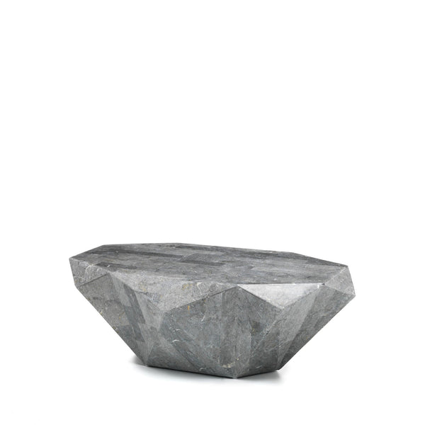 Tavolino da Soggiorno 120x70x40 cm in Pietra Fossile Diamond medium Grigio online