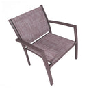 Set da Giardino Divano Poltrone e Tavolino in Metallo Vandi 