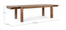 Tavolo Allungabile 200-300x100 cm Salford in Legno