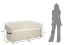 Divanetto Minsk 160x84x77 cm in Pino e MDF e Spugna e PU      