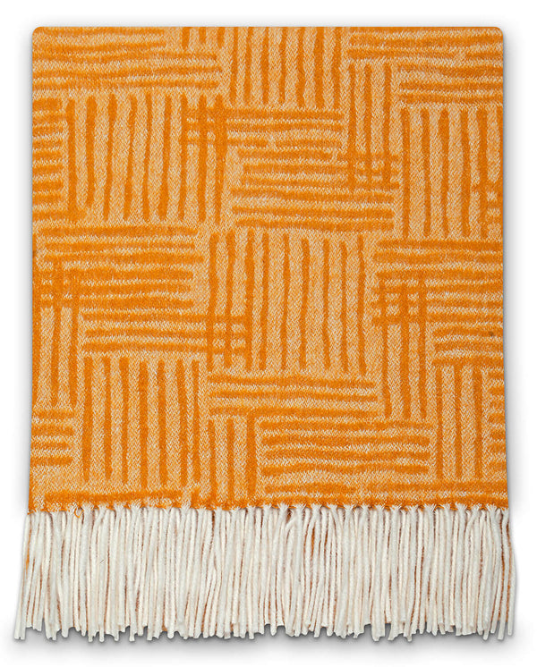 Plaid Misto Cotone 130x170 cm Effetto Cashmere 230 gr/mq Cober Orient Grano online