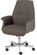 Sedia Poltrona Operativa da Ufficio in Tessuto Motti Queen Marrone