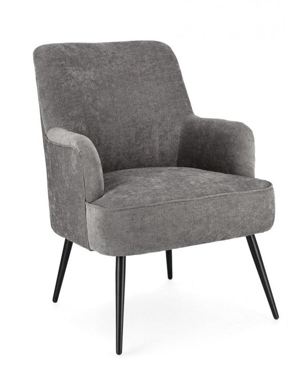 prezzo Poltrona Soggiorno 60x67x79 cm Adeline in Tessuto Frost