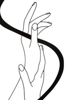 Pannello da Muro Hands 60x1x90 cm in Ferro 