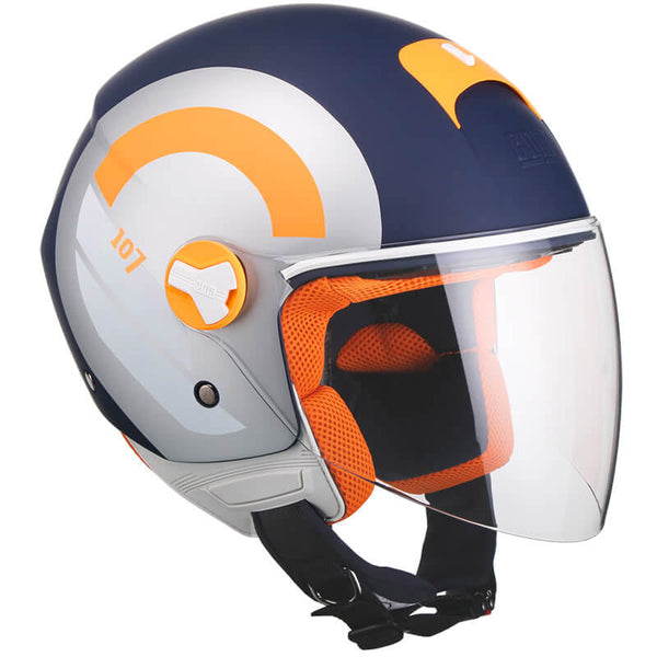 Casco Demi-Jet per Scooter Visiera Lunga CGM Taormina 107R Blu Opaco Varie Misure sconto