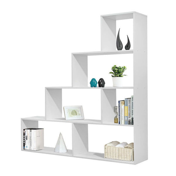 prezzo Libreria a scala 145x145x29 cm in legno bianco opaco