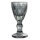 Set 6 Tazzine per Liquori Liquorini Prisma Stones in Vetro VdE Tivoli 1996 Grigio