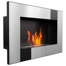 Camino a Bioetanolo da Parete 60x40 cm Flig Huston Cube Senza Vetro