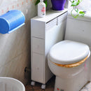 Mobiletto a Colonna da Bagno 50x15,8x70 cm in MDF e PVC Fumer Rolly Bianco