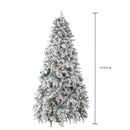 Albero di Natale Artificiale Innevato 245 cm 1893 Rami Abete Verde