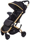 Passeggino Trolley Pieghevole per Bambini Barotti Primo XL Nero/Oro