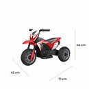 Moto Elettrica per Bambini 3 Ruote 6V con Licenza Honda CRF450RL Rosso     