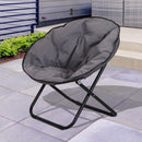 Sedia da Campeggio Pieghevole Imbottita 80x80x75 cm  Grigio