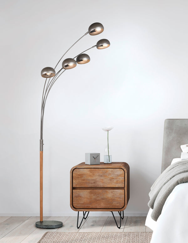 Piantana da Interno   in Metallo Nickel Anticato sconto