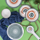 Set 4 Piatti Tondi Ø32x2 cm  in Dolomite VdE Tivoli 1996 Occhio Marino