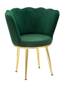 Poltrona Mindy Verde 70x63x83 cm in Legno e Ferro 