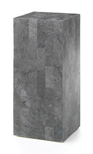 Tavolino da Salotto 35x35xH80 cm in Pietra fossile Inay Grigio sconto