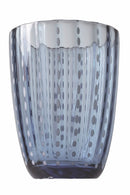 Set 6 Bicchieri Acqua in Vetro con Pois e Superficie Ondulata 300 ml Villa d'Este Home Tivoli Kalahari