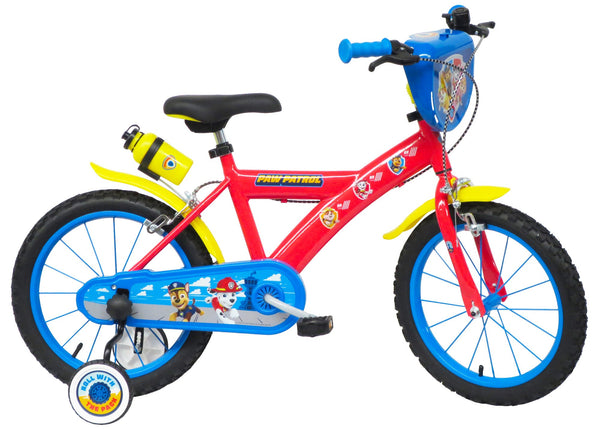 Bicicletta per Bambino 16” 2 Freni Paw Patrol Rossa sconto