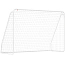 Porta da Calcio per Giardino 301x120x200 cm con 6 Picchetti a U in PE e Metallo Epossidico Bianco      