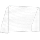 Porta da Calcio per Giardino 301x120x200 cm con 6 Picchetti a U in PE e Metallo Epossidico Bianco      