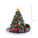 Abete Carillon con Treno Musica e Movimento H16 cm in Resina